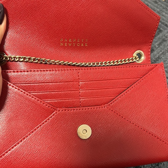 Barneys New York red wallet on a chain - Picture 2 of 2